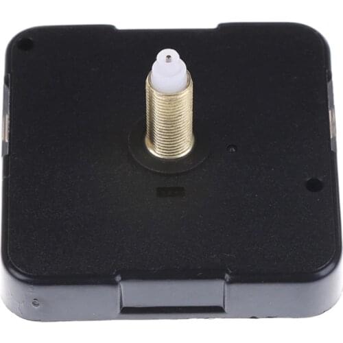 1PCS Black 15mm Long Thread Quiet Mute Quartz Clock Movement Mechanism DIY Repair Tool Part