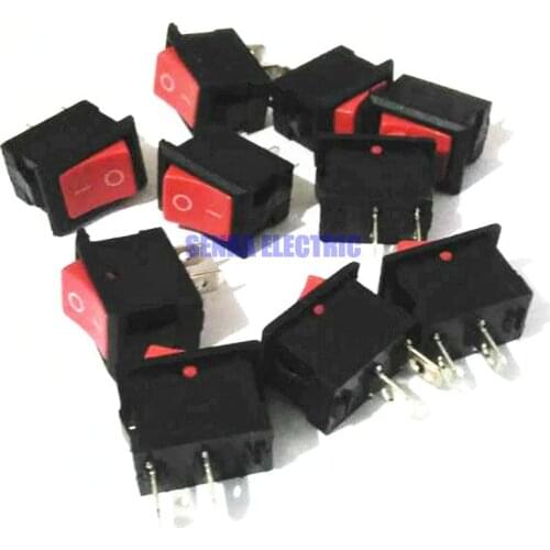 100pcs/lot 21*15mm 6A 250V 2 Pin ON/OFF SPST G130 Boat Rocker Switch for Car Truck