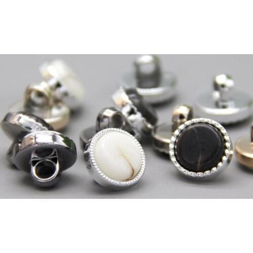 20pcs Black Pattern Plastic Flower Shank Buttons For Clothes Vintage Women Wedding Dress Decoration Sewing Accessories Wholesale