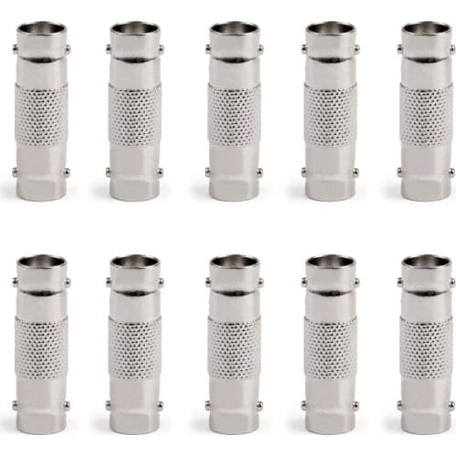 Areyourshop BNC Female To BNC Female Connector Coax Adapter Coupler For CCTV Video Camera High Quality Connector for Wires Cable