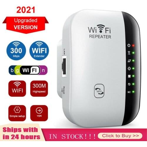 Wireless WiFi Repeater WiFi Extender 300Mbps Router WiFi Signal Amplifier Wi Fi Booster Long Range Wi-Fi Repeater Access Point