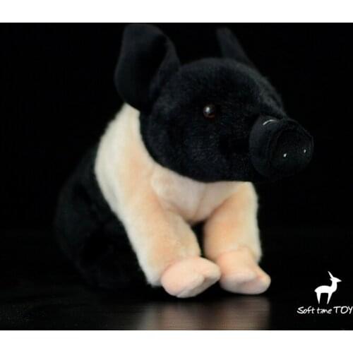 Black Cute Panama Little Pork Dolls Simulation Big Pig Plush Toy Children Christmas Gift