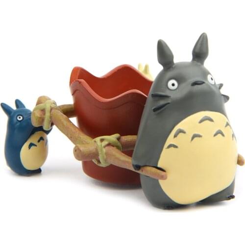 My Neighbor Totoro Kiki Kikis Delivery PVC Cat Action Figure Doll Pull Cart Resin Plastic Model
