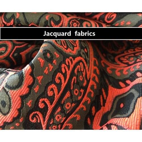 Characteristic red jacquard fabric, Miao nationality fragrance pattern Tujia wind jacquard fabric DIY tailor