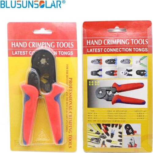 HSC8 6-6 Mini-type Self-adjustable SOLAR wire crimper ,0.25-6.0mm2(24-10 AWG) Terminals Crimping Tools