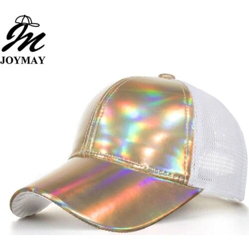Joymay 2019 NEW ARRIVAL Spring Summer Women Laser Mesh Baseball cap Fashion Lady outdoor Snapback sport leisure hat B617