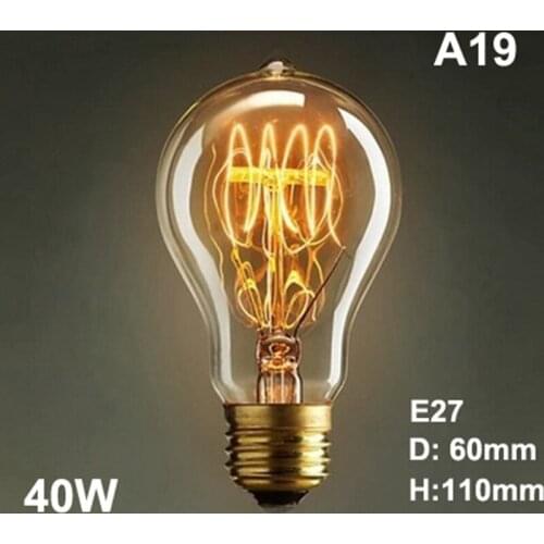 Hot ！Retro Vintage Edison Bulb E27 40w 220v Filament Incandescent Bulb Vintage Lamp Interior Home Lamp Decoration