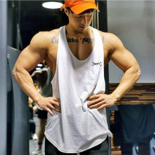 New Casual Mens Tank Top Muscle Singlets Fashion Sports Workout Gym Clothing Bodybuilding Sleeveless Fitness Mesh Top Men Vest