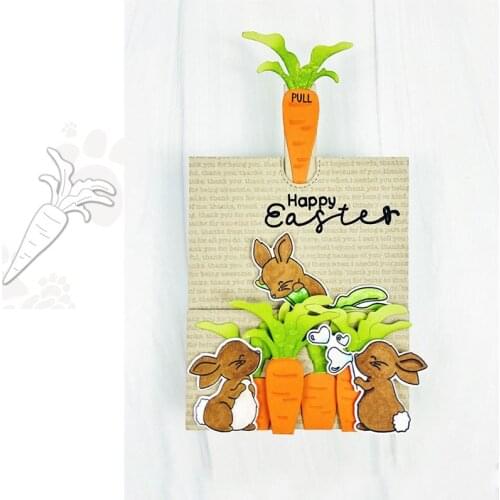 Carrot Metal Cutting Dies Scrapbook Diary Decoration Stencil Embossing Template DIY Greeting Card Handmade 2021 NEW