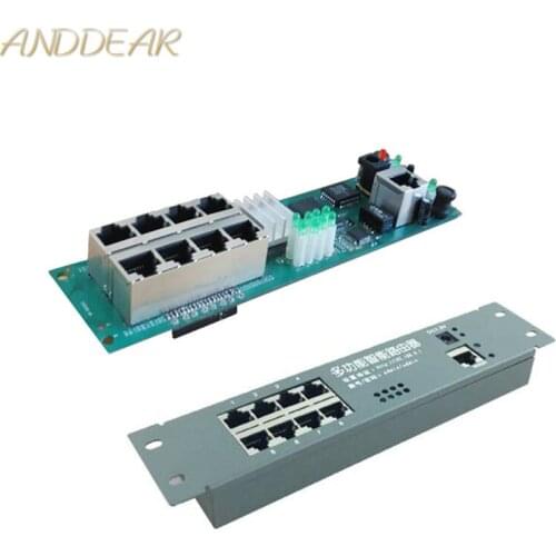 Mini router module Smart metal case with cable distribution box 8 ports router OEM modules with cable router Module motherboard
