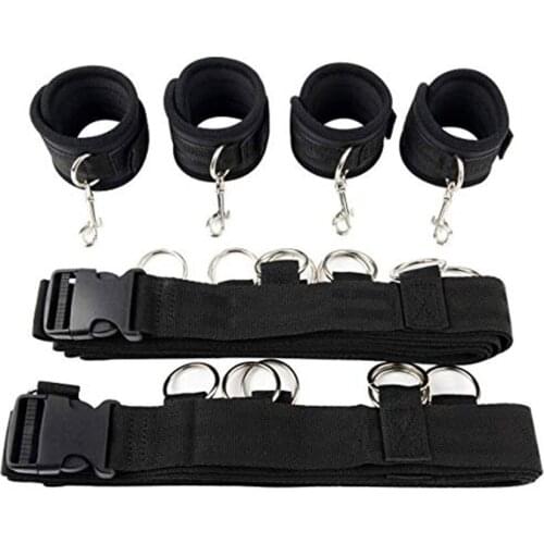 Adult Games SM Erotic Sex Toys For Women Couples Adults Open Leg BDSM Bondage Restraints Nylon Ankle Cuffs Handcuffs Accessories