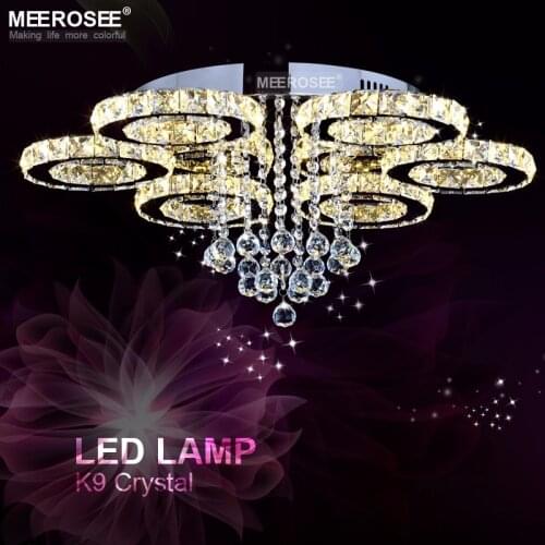 2019 New design Crystal Ceiling Light Diamond LED Crystal lamp for Dining Living room Ring Circle Lustres Lamparas de techo Home