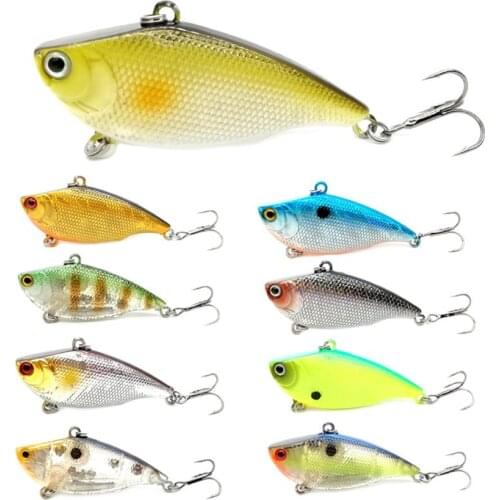 ORIONPRO Winter Hard VIB Lures 5.5cm 10g Fishing Bait Treble Hooks Sinking Crankbait Wobber Fishing Tackle