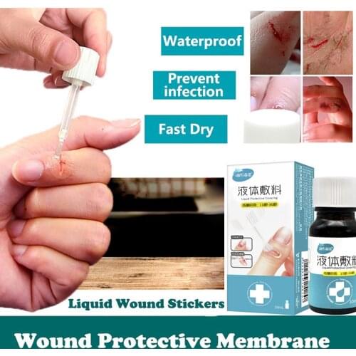 10ml Waterproof First Aid Liquid Bandage for Small Cut Wounds Healing Gel Patch Medical Disinfecting Adhesive Hemostasis Plaster