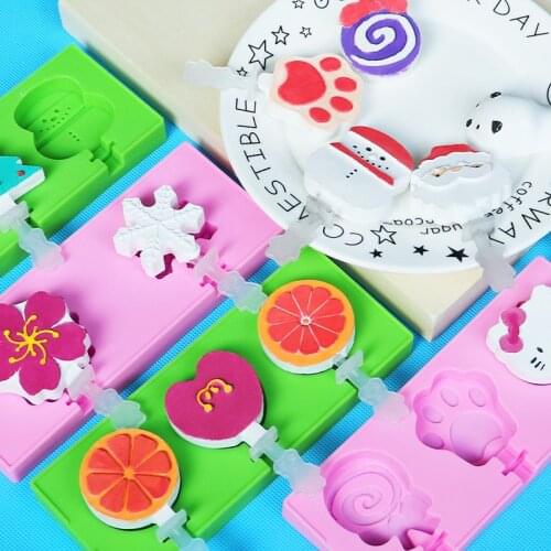 A Variety of Cartoon xue gao mo with 3 Root Rod DIY Homemade mold bang bing mo Cartoon with Lid XG309