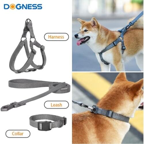 Adjustable Dog Collar Durable Pet Dog Harness Leash Super Light Puppy Harnesses Pet Collar For Small Medium Large Dogs