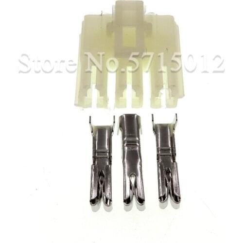 3 Hole Female Auto Wiring Plug Electric Cable Connector Socket With Terminals