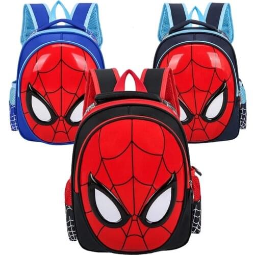 Disney Spiderman Frozen Cars Children Cartoon Animal Design Backpack Figure Girls Boys Pattern Bag Kindergarten Schoolbag Gifts
