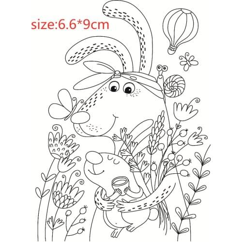 Animal Pattern Stamp Scrapbooking Alphabet Embossing Craft Making Silicone Transparent