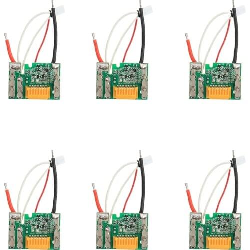 6Pcs Li-Ion Battery Pcb Charging Protection Circuit Board for Makita 18V 3Ah 6Ah Bl1830 Bl1815 Bl1845 Bl1860 Bl1850