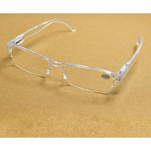 Ladies Presbyopic Eyewear Retro ultra Light One-Piece Spring Glasses Men Reading Glasses 1.0To4.0 R016