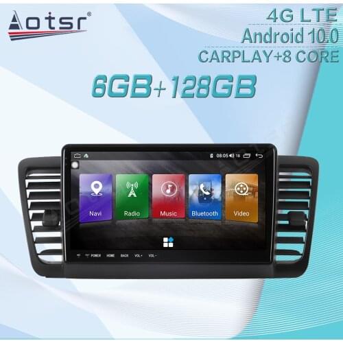 128GB For Subaru Legacy Outback 2004-2006 Android Radio Tape Recorder Car Multimedia Player Stereo Head Unit GPS Navi Auto Audio