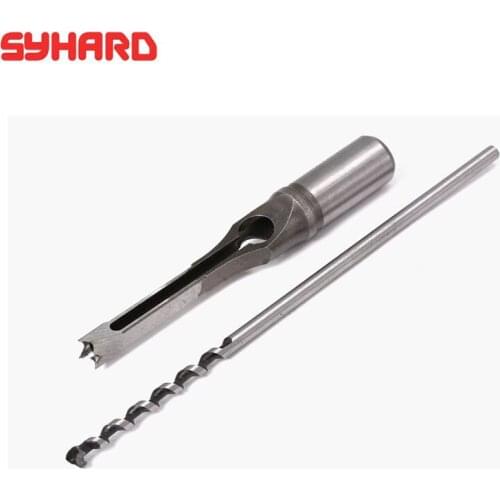 2pcs/lot Square Auger Square Punch Taper Tool Of Woodworking Diameter 6/6.4/8/9.5/10/12/12.5mm