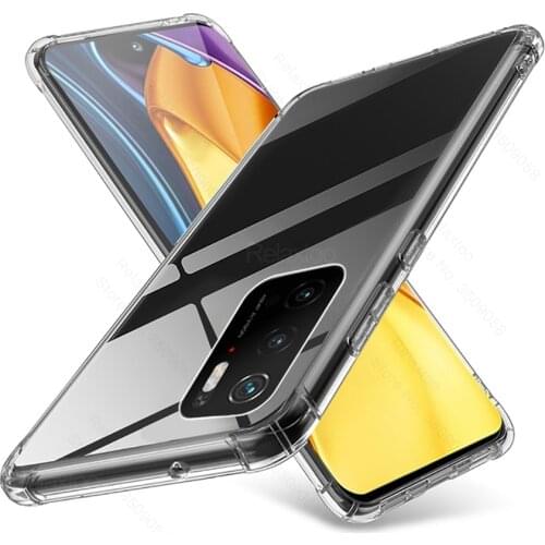 M 3 pro funda transparent airbag soft silicone shockproof protect coque for xiaomi pocophon poxo poko little poco m3 pro 5g case