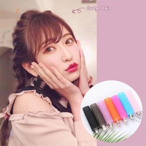 3pcs Fashion Women Hair Roller Bangs Curls Fluffy Air Bangs Roller DIY Hair Curler Portable Fluffy Clamps Hairdressing Tools