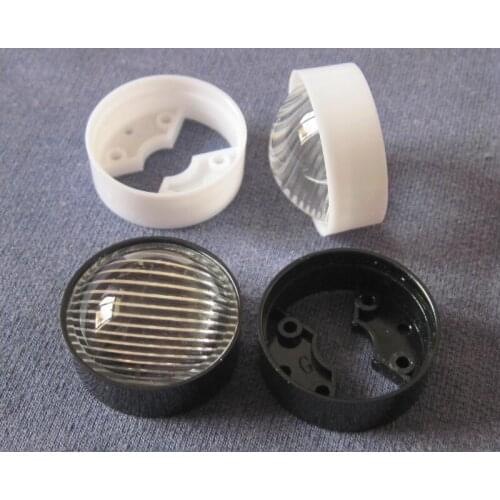 600 Sets/lot Setted well, #LHE-23 High quality Led Lens, 60 Degree, Holder Size: 24.5X8.5mm+Lens Diameter: 23mm, Stripe Surface