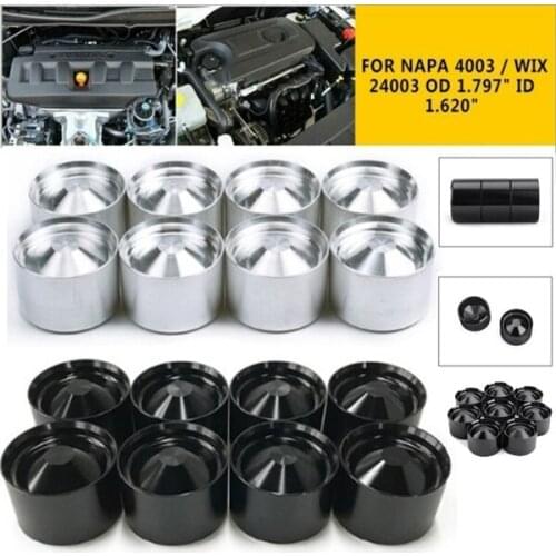8pcs Aluminum Storage Cups for NAPA 4003 / WIX 24003 OD 1.797" ID 1.620" reduce leakage Support Dropshipping Wholesale
