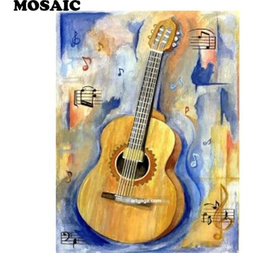Full Square Diamond 5D DIY Diamond Painting Hand-painted Music guitar 3D Diamond Embroidery sale diamond paint Cross-stitch kits