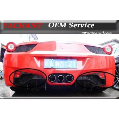 Car Styling Carbon Fiber Break Light Cover 2 Pcs Fit For 2010-2014 Ferrari F458 Italia Coupe & Spider Rear Break Light Cover