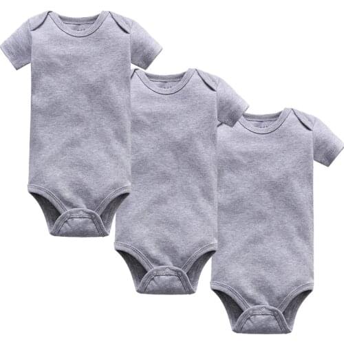 Newborn Bodysuit Baby Babies Bebes Clothes Short Sleeve Cotton Printing Infant Clothing 1Pcs 0-24 Months 3Piece/lot