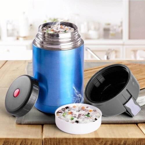 Heat Preservation Bottle Stainless Steel Leak Proof Portable Pot Cook Porridge Lunch Box Food Soup Containers Home Accessories