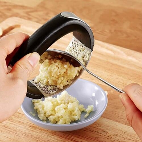 Stainless Steel Garlic Press Manual Garlic Grinder Grater Ginger Press Kitchen Accessories Garlic Chopper Crusher
