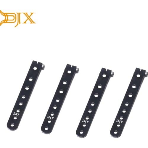 DJX 5PCS Steering 24T Aluminum Servo Arm Horn Torque for Futaba HSP ETC RC Car Truck Buggy