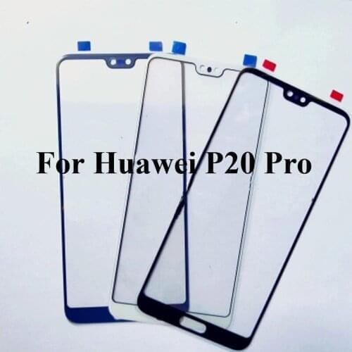 For Huawei P20 Pro P 20 Pro Glass Lens touchscreen Touch screen Outer Screen For Huawei P20 Pro P20Pro Glass Cover without flex