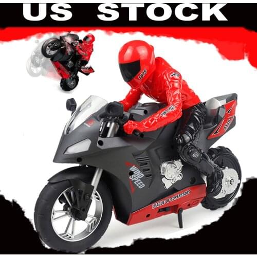 2.4G Remote Control Motorcycle Radio Electronic Dift Racing Cars 1:16 Scale with Self-Balancing Single-Wheel Stunt Functions