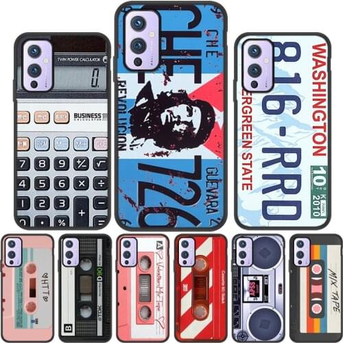 Cassette Tape Case For Oneplus 9 Pro Case Phone Cover On Oneplus 8 7T 7 Pro 6 6T Nord N100 N10 5G Silicon Coque Funda One plus 8