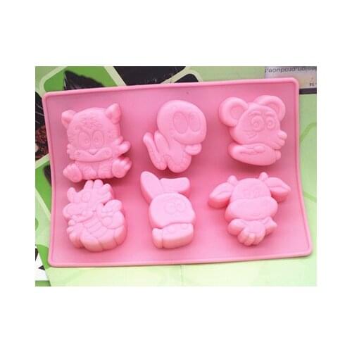 Chinese zodiac animals 2 Silicone cake mold Soap molds Decoration mould