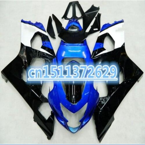 Fairing kit fits for GSXR600 GSXR750 K4 04-05 GSXR 600 750 2004-2005 Blue Black GSXR750 K4 04-05