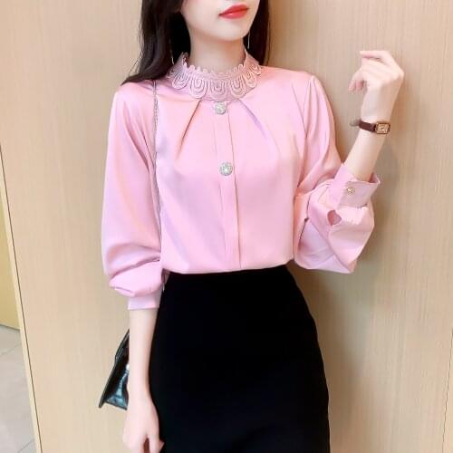 KUANGNAN Pink Blouses