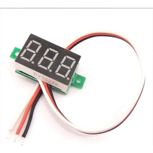 Mini 0.36 inch DC 0-100v 3 bits Digital Red LED Display Panel Voltage Meter Voltmeter tester