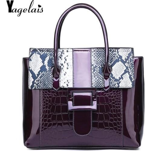 2019 New Lady Snake Skin Bags Handbag Womens Messenger Bags Brand Designer Clutch Top Quality Handbags Leather Shoulder Bag