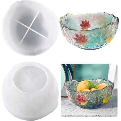 2021 New Large Size Fruit Tray Resin Mold Diy Epoxy Craft Big Bowl Silicone Mold For Making Container Box Home Decorations