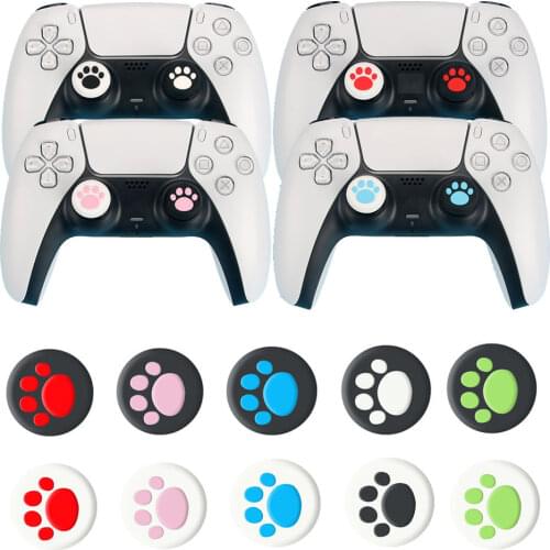 Cat Paw Thumb Stick Grip Cap Joystick Cover Case For Sony PS5 PS4 PS3 Slim Xbox 360/One Series X/S Elite Switch Pro Thumbstick