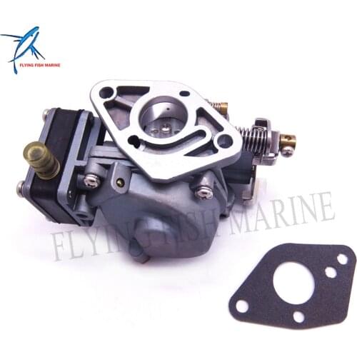 Outboard Motor Carburetor Assy and Gasket for Hangkai 2-stroke 5hp 6hp Boat Engine