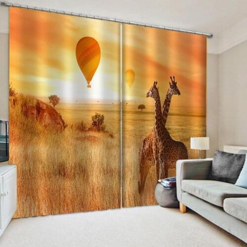 Luxury Blackout 3D Window Curtains For Living Room gold curtains personality curtains