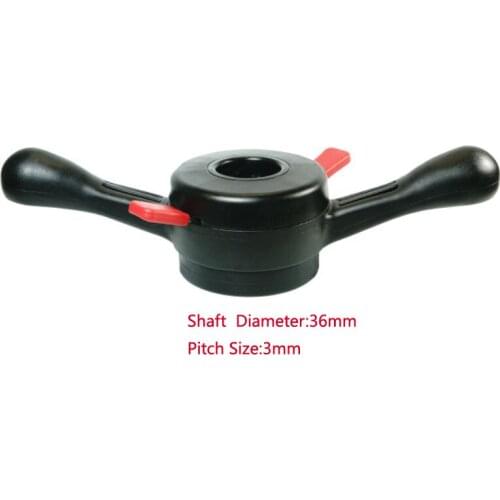 36mmX3mm Pitch Quick Release Nut Lug Nut Screw Wing Nut Rim Insert Nut Rigid Plastic Material For Wheel Balancer Machine